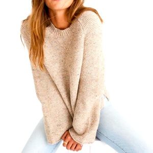 Madewell Wide Sleeve Flecked Sweater Medium EUC